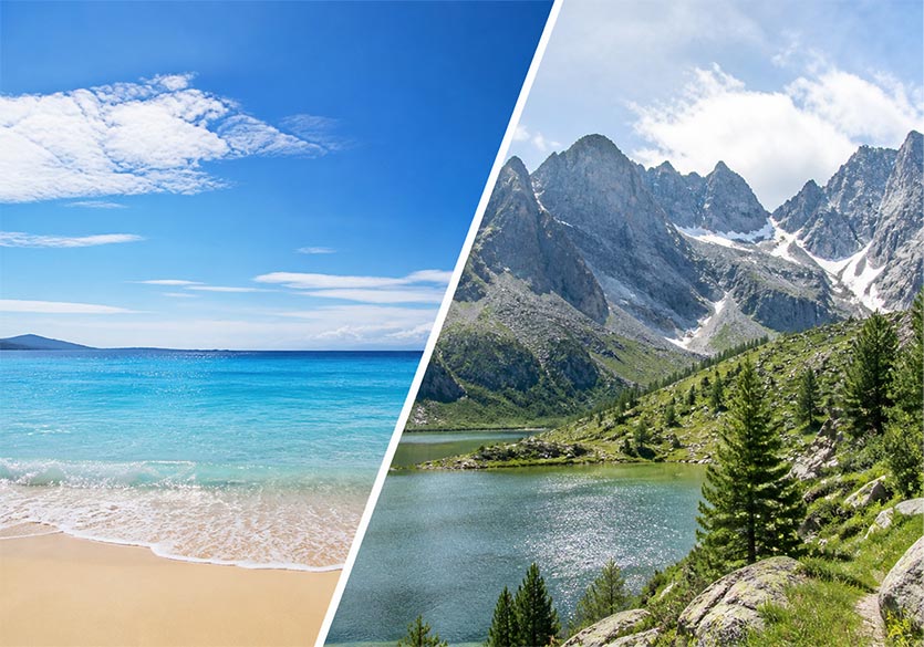 Mer ou montagne en été : que choisir ?